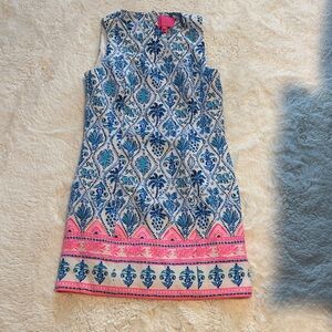 Lilly Pulitzer Blue and Pink Mini Dress